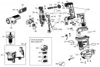DeWalt DCH481N Cordless Hammer TYPE 1 Spare Parts